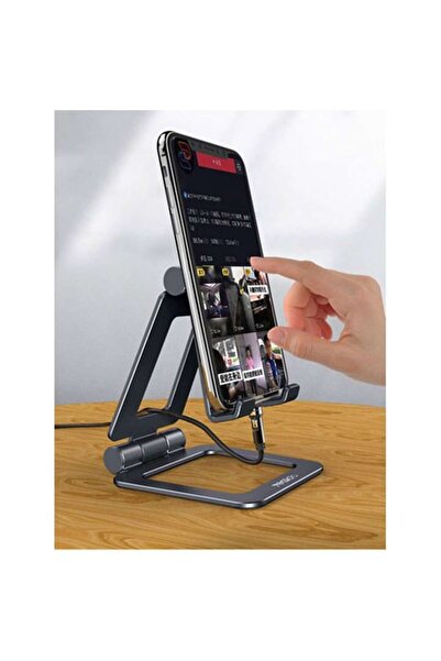 Bibilel Tablet Stand for Desk, Soft Silicone Pad, T803, Black