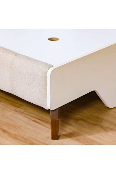 Danube Home V2 Gordion 150x200 Queen Bed - Light Cream L160xW208.6xH118cm