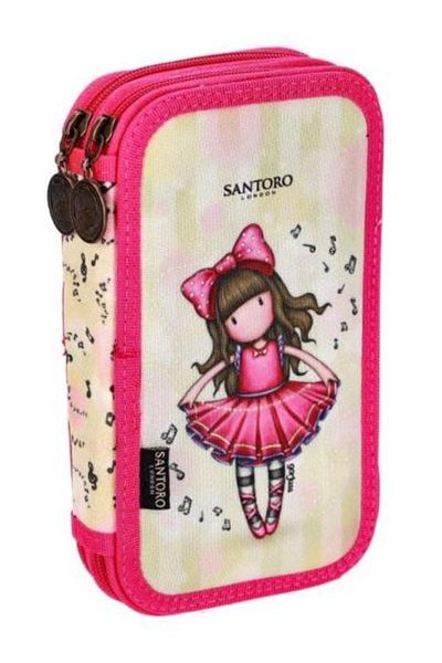 Santoro Gorjuss First P pencil case with 2 zippers, not equipped