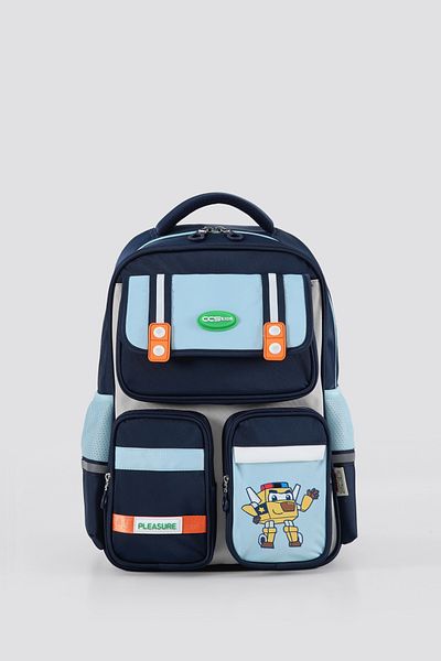 ÇÇS Waterproof Fabric Children's Multi-Eye Orthopedic Backpack School Bag 51919