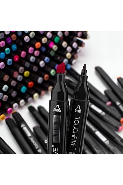 Flippy Touch Markers, Flippy, Large Set of 120+ Colors, Broad Tip, Precise Tip, Multicolor