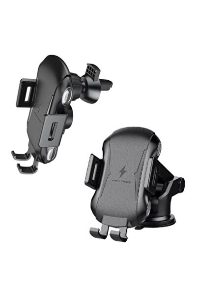 Techsuit Suport auto universal cu încărcare wireless 10W, Premium, X1171, negru