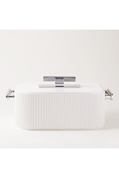 LA MESA سخان طعام من الفولاذ المقاوم للصدأ سعة 5.0 لتر، فضي