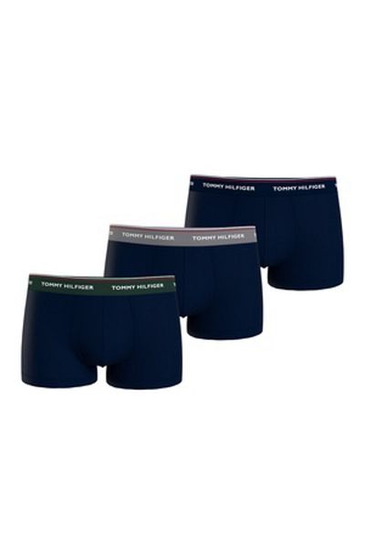 Tommy Hilfiger Set de boxeri cu talie cu logo - 3 perechi, Albastru ultramarin, L