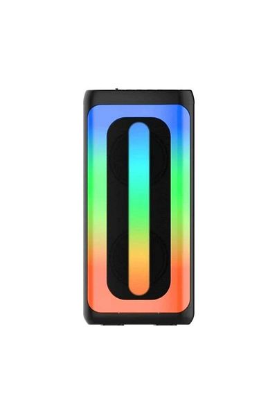 divendi-ro Portable Bluetooth Speaker with Microphone and Lights, 20W, Karaoke, 2400 mAh Battery, USB, Black