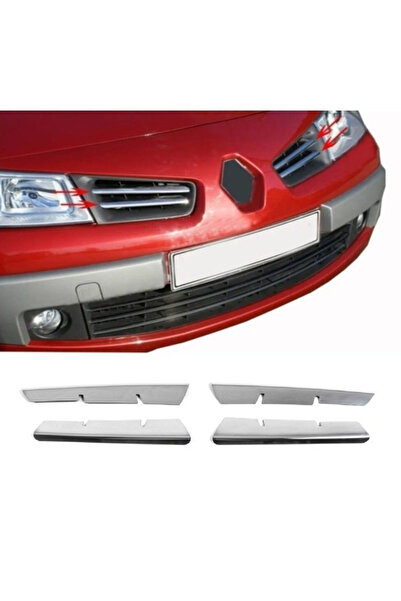 ueskrom Megane 2 Krom Ön Panjur 4 Parça 2006-2010 Arası P.çelik