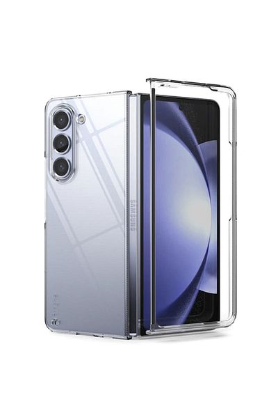 OEM High Protection Case for Samsung Galaxy Z Fold5, Precision Shell, B1258, Hard Plastic, Crystal Clear