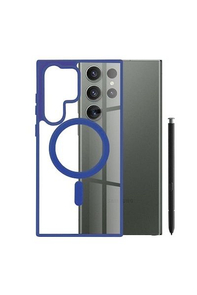OEM High Protection Case for Samsung Galaxy S23 Ultra, Precision Fit, Thermoresistant Plastic, Blue
