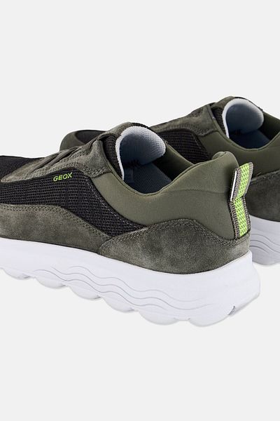 Geox Men U Spherica B Slip On Casual Shoes, Olive