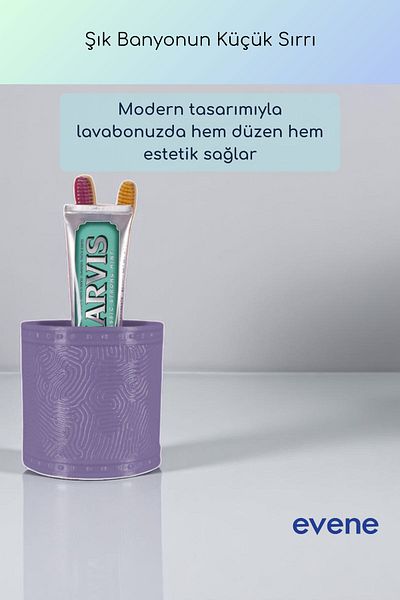 Evene Θήκη οδοντόβουρτσας Βάση οδοντόβουρτσας Βάση οδοντόβουρτσας Υπαίθριο μωβ Χρώμα Μοντέλο 82