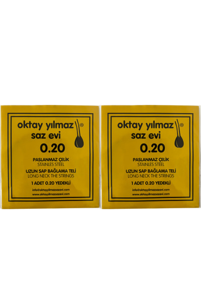UZUN SAP BAĞLAMA TELİ 0.20 (TEZENE HEDİYELİ TEK BİR TAKIM)