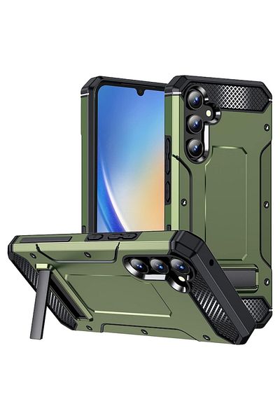 OEM Carcasă de protecție pentru Samsung Galaxy A34 5G, Advanced Style, B1102, plastic termorezistent, verde