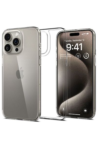 OEM Husă de protecție pentru iPhone 15 Pro Max, ergonomică, B925, plastic termorezistent, cristalină