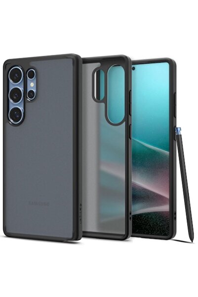 AXIO Husă de telefon pentru Samsung Galaxy S25 Ultra, U96, silicon, negru îng...