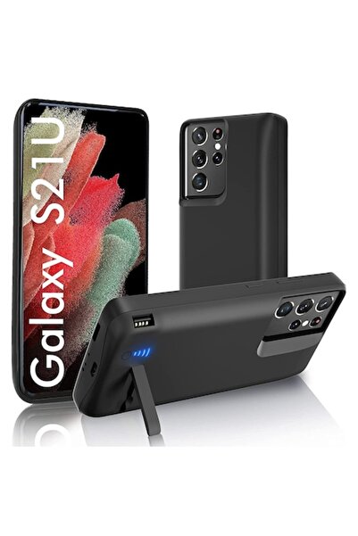 OEM Husa pentru Samsung Galaxy S21 Ultra 5G cu Baterie de 5000mAh, Techsuit Power Pro, Black