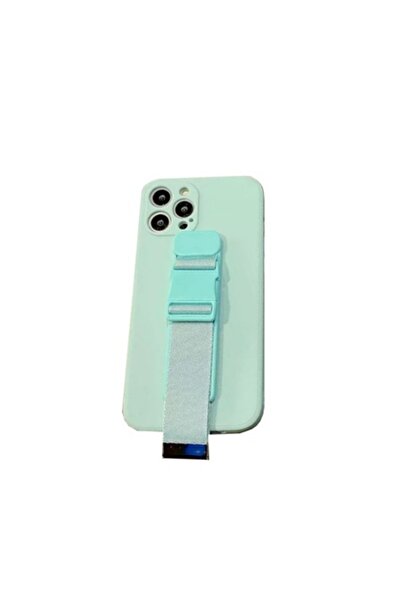 OEM Husă de protecție pentru iPhone 13 Pro cu suport Grip, Verde Mentă - Eleg...