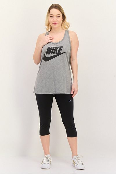 Nike Women Sportswear Fit Brand Logo Sleeveless Outdoor Tank Top, Grey