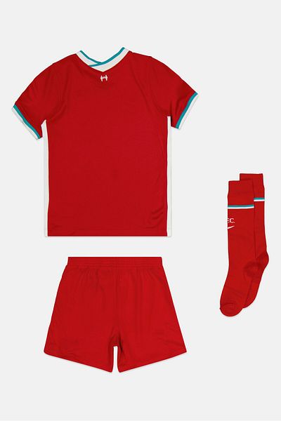 Nike Kids Boy 3 Pieces V-Neck Short Sleeves Training Jessey Set, Red