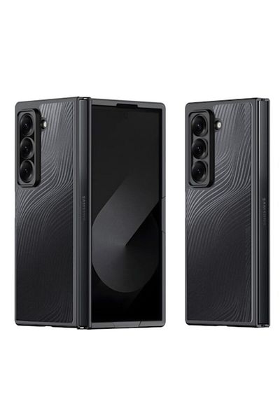 Techsuit Husa pentru Samsung Galaxy Z Fold SE, D20, Poliuretan, Black