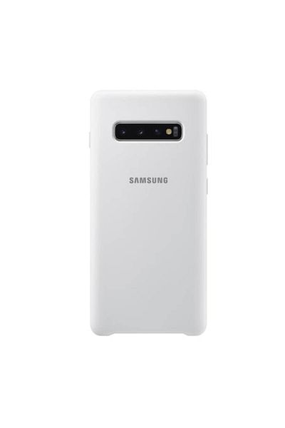 OEM Husă de protecție din silicon compatibilă cu Samsung Galaxy S10+/S10 Plus, albă