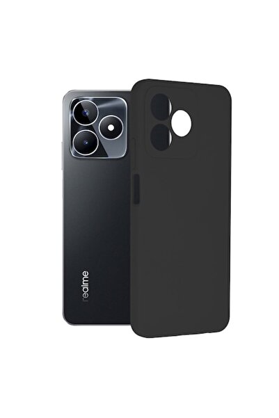 OEM Husă de protecție pentru Realme C53, rezistentă la impact, silicon flexibil cu margine moale, G549, neagră