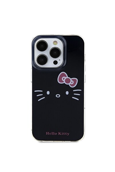 Hello Kitty Phone Case for iPhone 13 Pro, Z44, Polyurethane, Black