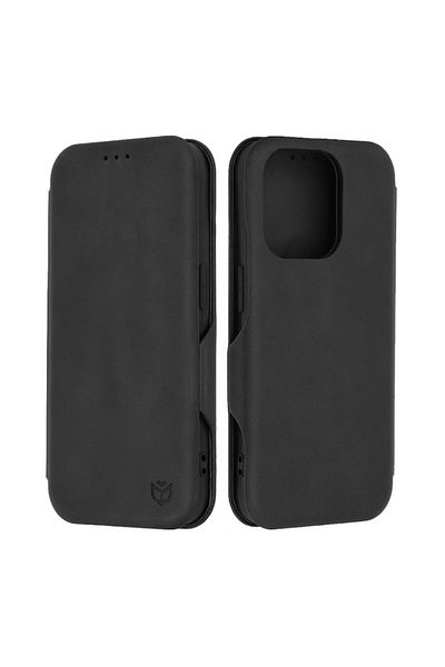 OEM Husă de protecție pentru iPhone 15 Pro Techsuit Safe Wallet Plus, ergonomică, întuneric intens