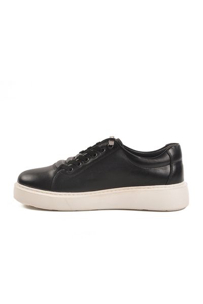 AYK'S Pantofi casual pentru bărbați din piele naturală neagră A-55 M