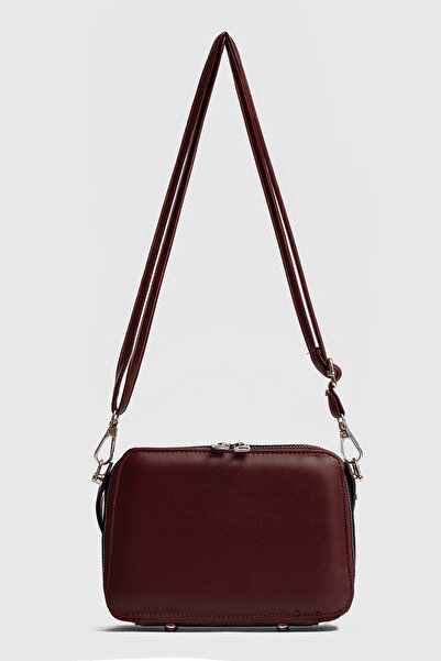 Sanmorris Sn 1427 Women's Hand Shoulder Bag Arm Bag Claret Red