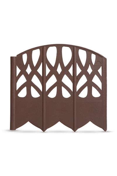 CLICK Border / Garden Fence 16 x 15 cm Brown 20 Pcs / Pack