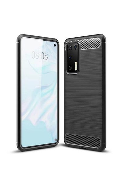 Axios Protective Case for Huawei P40 Pro, Advanced Style, B3163, Thermoresistant Plastic, Intense Darkness