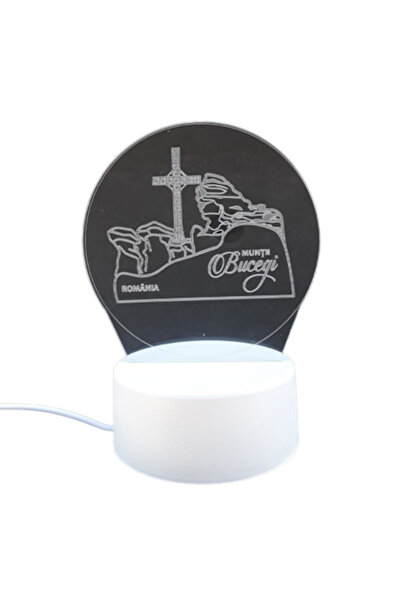 OEM Lampă din plastic cu LED și încărcare USB, cu atracții din Munții Bucegi,...