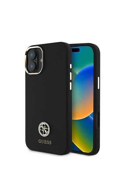 Guess Husa pentru iPhone 16, T17, Poliuretan, Black
