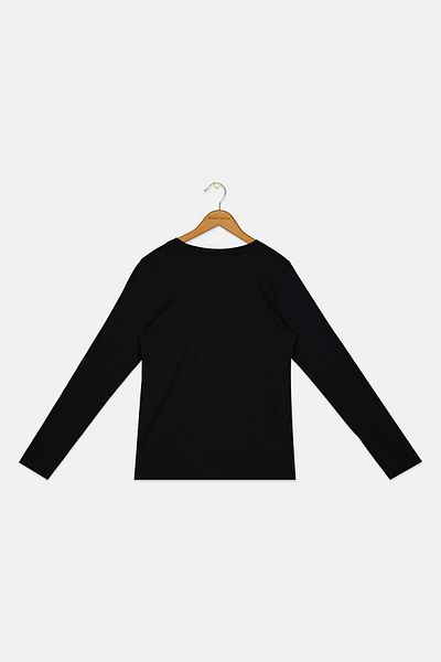 Nike Kids Boy Long Sleeve Outdoor T Shirt, Black