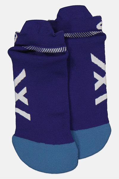 Asics Men 1 Pair Brand Logo Running Socks, Blue