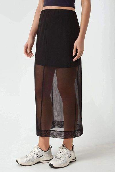 Hiccup High Waist Tulle Midi Skirt Pika Collection