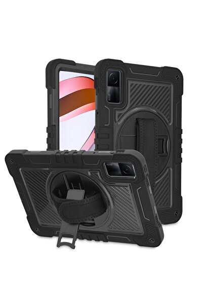 OEM Husă de protecție înaltă pentru Xiaomi Redmi Pad, ergonomică, StripeShell, N190, Lexgard, neagră