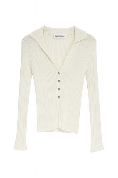 Amia&Co. Beige Long Sleeve Thin Knitwear Cardigan