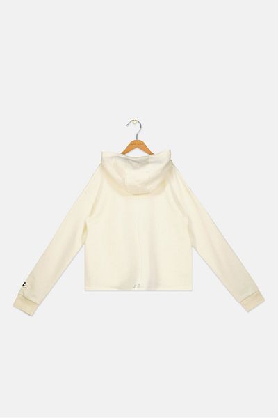 Nike Kids Girl Sportswear Fit Long Sleeve Running Sweatshirt, Light Yellow