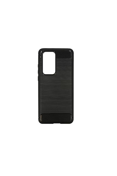 OEM Husă de protecție cu design Carbon pentru Huawei P40 Pro, bumper, neagră