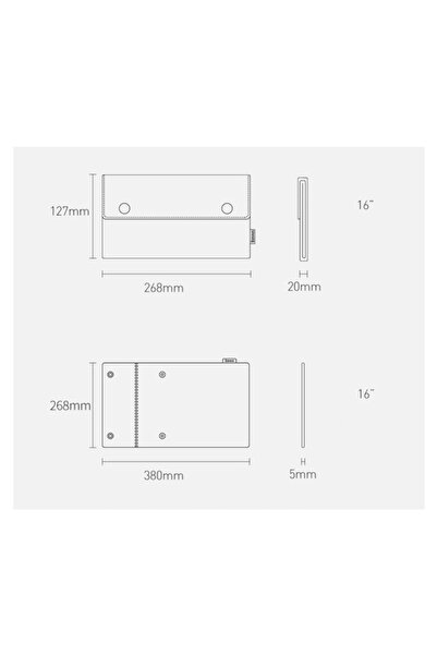 OEM Protective Laptop Sleeve, Compatible with 16-Inch Models, Light Gray