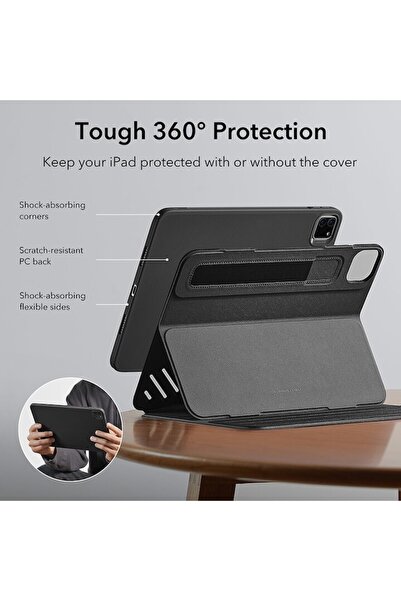 ESR Husă de protecție pentru tabletă ESR, suport Sentry pentru Apple iPad Pro 11 inch 2021/2022, neagră