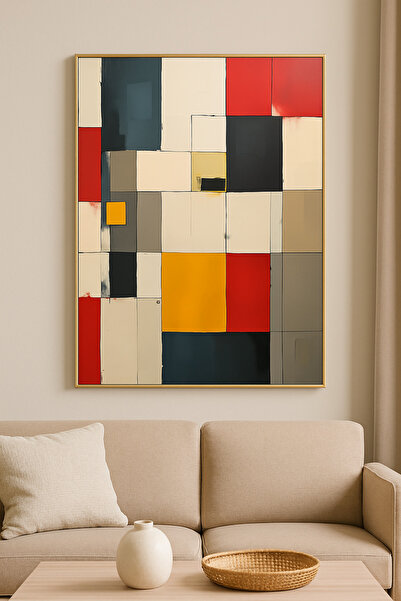 seninürünün Nocta - Μονόχρωμο Μοντέρνο Πίνακα ζωγραφικής με Μεταλλικό Πλαίσιο...