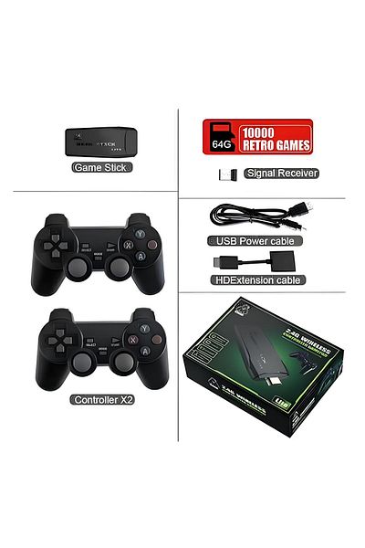 Generic Y3 Lite HD TV Connectable Game Console with 64GB Card and 10,000 Games