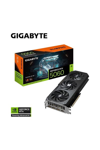 Gigabyte Vga Nvidia 8Gb Gddr7 Rtx5060 Oc Gv-N5060Oc-8Gl 128Bit/3Xdp/1Xhdmi/3Xfan Graphics Card