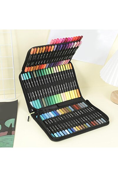 Flippy Water-Based Marker Pen Set, Flippy, 2 in 1, for Painting, Calligraphy, 60 Colors, Multicolor