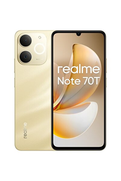 realme Telefon mobil Note 70T, Dual SIM, 4GB RAM, 256GB, Gold
