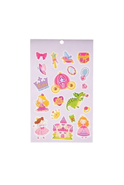 Evolium Caiet cu 150 de autocolante cu tematică prințesă, multicolor