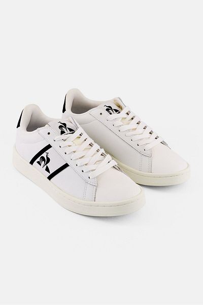 Le Coq Sportif Kids Boy Classic Soft Lace Up Tennis Shoes, White