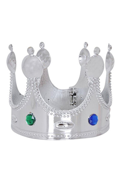 ReilaParty Κορώνα Βασιλιά Πλαστική 55 cm Ασημί Χρώμα RP295